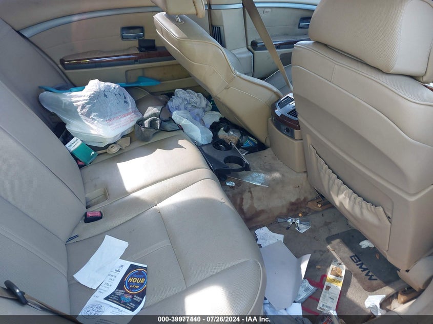 2003 BMW 7 series VIN WBAGN63463DR09310 IAAI salvage auction — FRONT END, Court Order (Georgia), sold $475 on 2026-07-08 (photo 8)