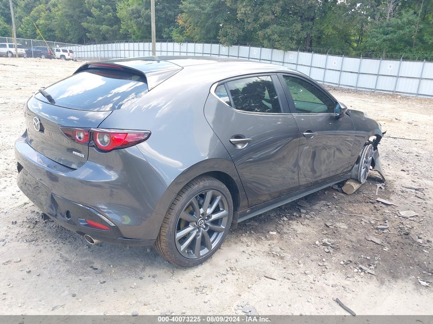 2023 MAZDA MAZDA3 VIN JM1BPALM3P1614019 COPART salvage auction — Front End, Salvage (Georgia), sold $5,800 on 2024-11-14 (photo 4)