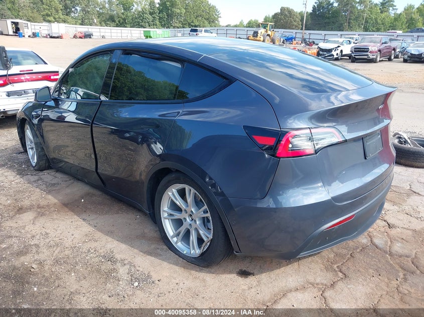 2021 Tesla Model y VIN 5YJYGDEE9MF077368 COPART salvage auction — Front End, Salvage (Georgia), sold $12,450 on 2024-10-20 (photo 3)