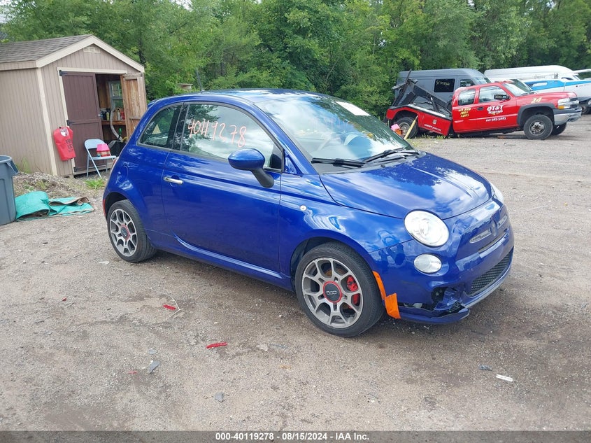 2014 FIAT 500 VIN 3C3CFFBR2ET205618 COPART salvage auction — Right Front, Other (Minnesota), sold $1,725 on 2024-09-18 (photo 1)
