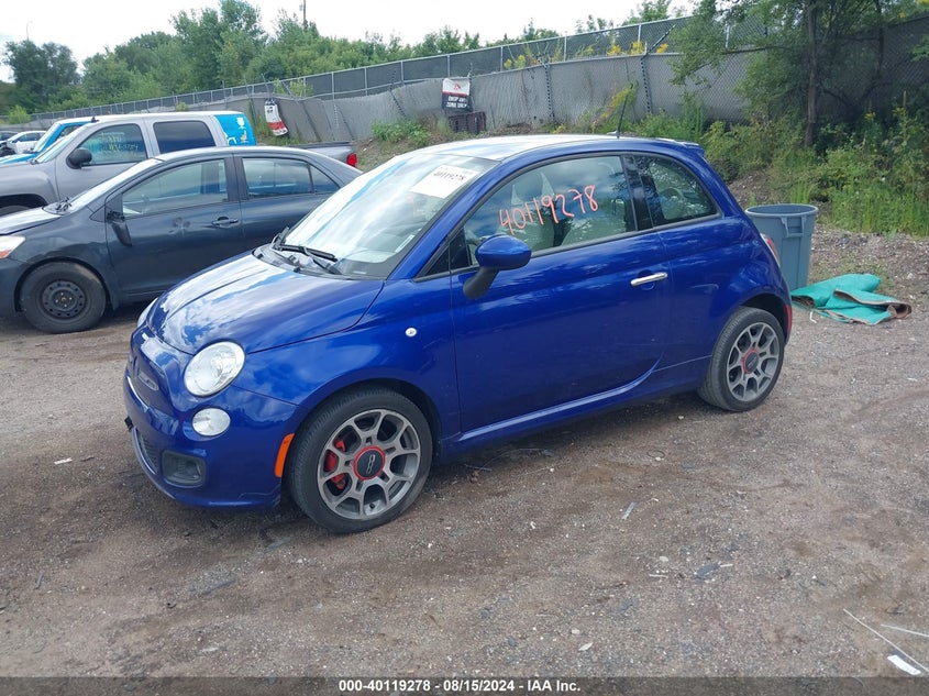 2014 FIAT 500 VIN 3C3CFFBR2ET205618 COPART salvage auction — Right Front, Other (Minnesota), sold $1,725 on 2024-09-18 (photo 2)