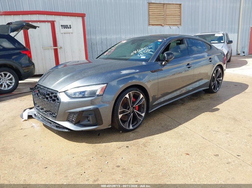 2021 Audi S5 VIN WAUC4CF52MA063149 IAAI salvage auction — FRONT END, Original (Texas), sold $10,300 on 2026-08-27 (photo 2)
