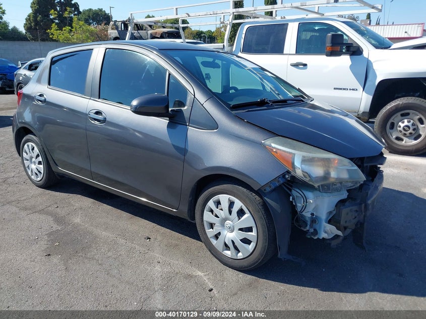 2017 Toyota Yaris VIN VNKJTUD33HA076364 IAAI salvage auction — FRONT END, Salvage Title, sold $700 on 2026-07-30 (photo 1)