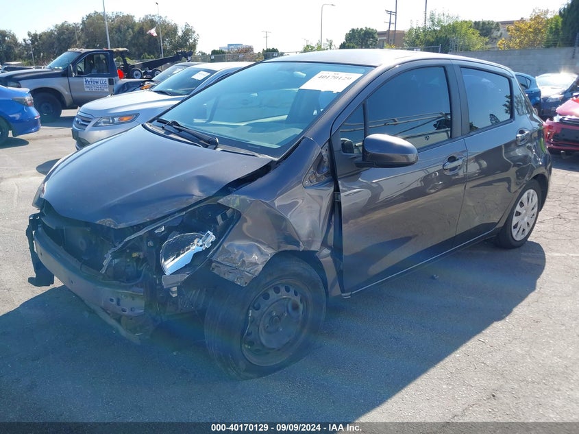 2017 Toyota Yaris VIN VNKJTUD33HA076364 IAAI salvage auction — FRONT END, Salvage Title, sold $700 on 2026-07-30 (photo 2)