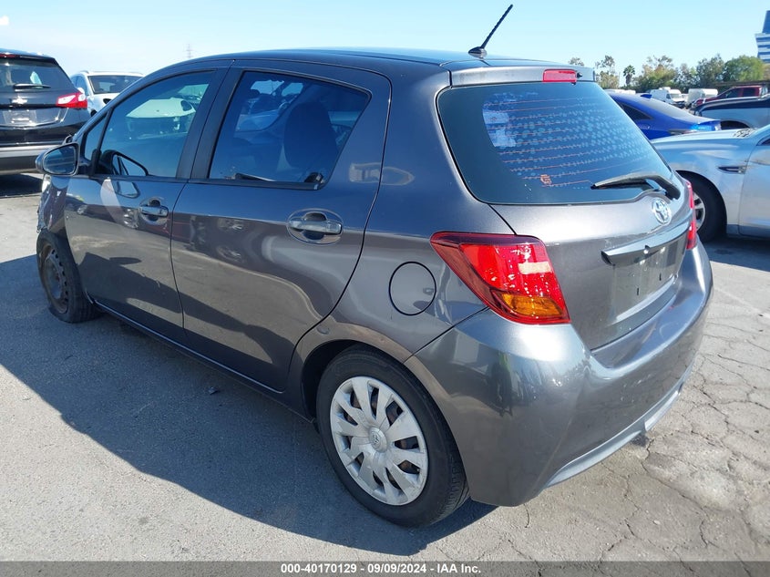 2017 Toyota Yaris VIN VNKJTUD33HA076364 IAAI salvage auction — FRONT END, Salvage Title, sold $700 on 2026-07-30 (photo 3)