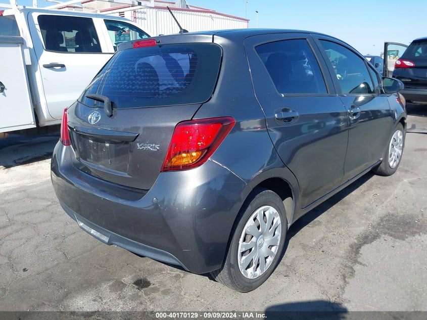 2017 Toyota Yaris VIN VNKJTUD33HA076364 IAAI salvage auction — FRONT END, Salvage Title, sold $700 on 2026-07-30 (photo 4)