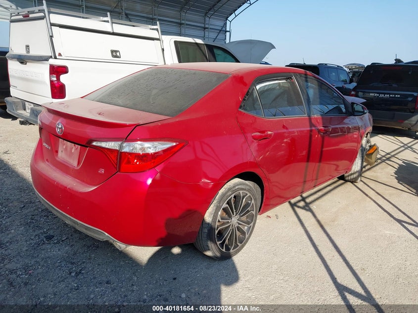 2015 Toyota Corolla VIN 5YFBURHE9FP205963 IAAI salvage auction — FRONT END, Salvage (Texas), sold $1,050 on 2026-07-20 (photo 4)
