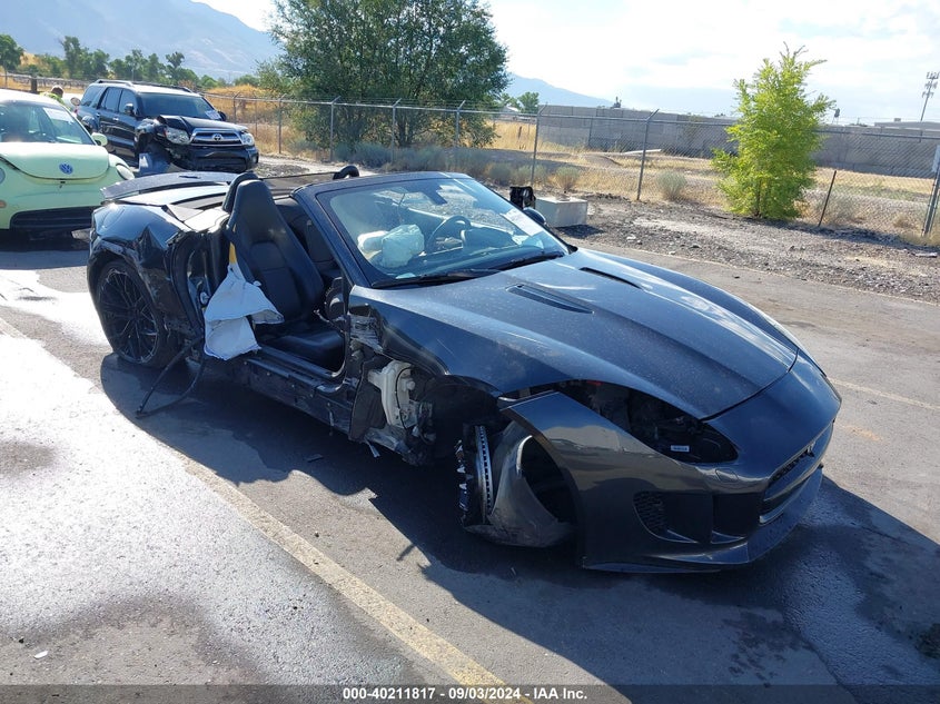 2014 Jaguar F-type VIN SAJWA6GL6EMK07553 COPART salvage auction — Right Side, Salvage (Utah), sold $6,200 on 2024-11-07 (photo 1)