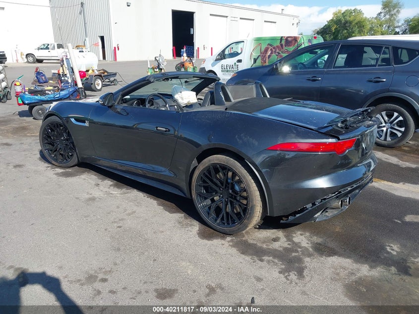 2014 Jaguar F-type VIN SAJWA6GL6EMK07553 COPART salvage auction — Right Side, Salvage (Utah), sold $6,200 on 2024-11-07 (photo 3)