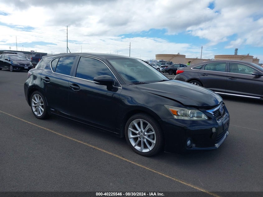 2013 Lexus Ct 200h VIN JTHKD5BH2D2126978 IAAI salvage auction — FRONT END, Salvage Title, sold $825 on 2026-07-21 (photo 1)