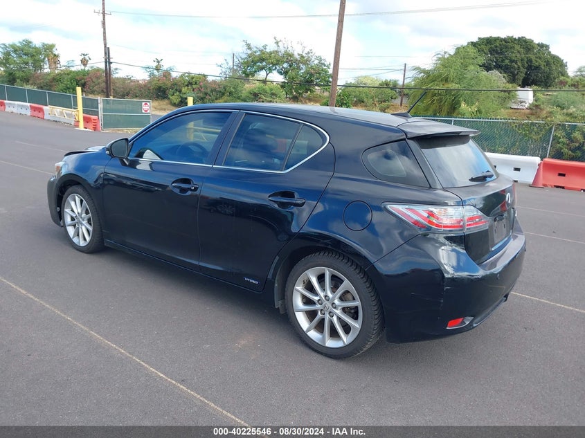 2013 Lexus Ct 200h VIN JTHKD5BH2D2126978 IAAI salvage auction — FRONT END, Salvage Title, sold $825 on 2026-07-21 (photo 3)