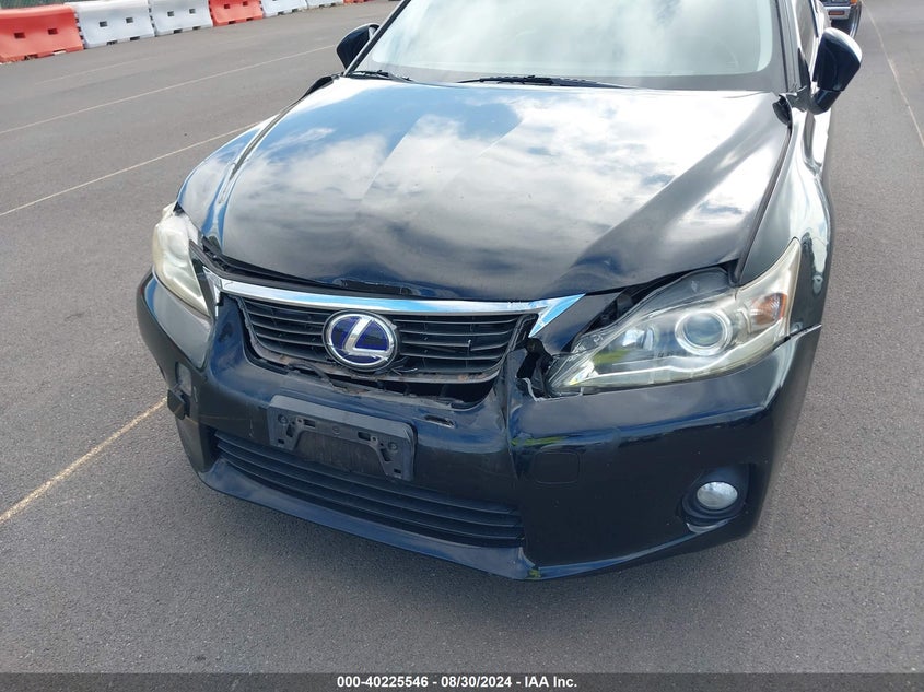 2013 Lexus Ct 200h VIN JTHKD5BH2D2126978 IAAI salvage auction — FRONT END, Salvage Title, sold $825 on 2026-07-21 (photo 6)