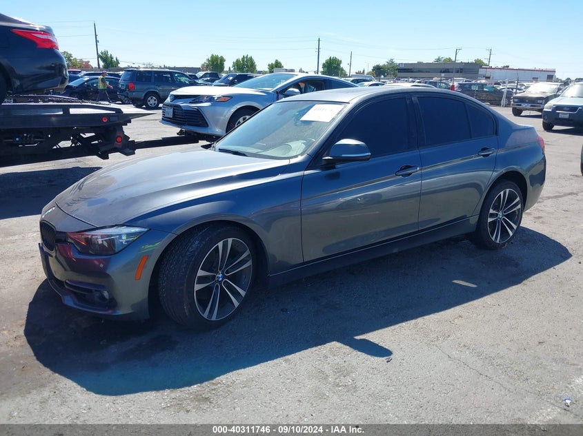 2018 BMW 330i VIN WBA8D9G54JNU67582 IAAI salvage auction — RIGHT FRONT, Salvage (California), sold $3,525 on 2026-08-12 (photo 2)