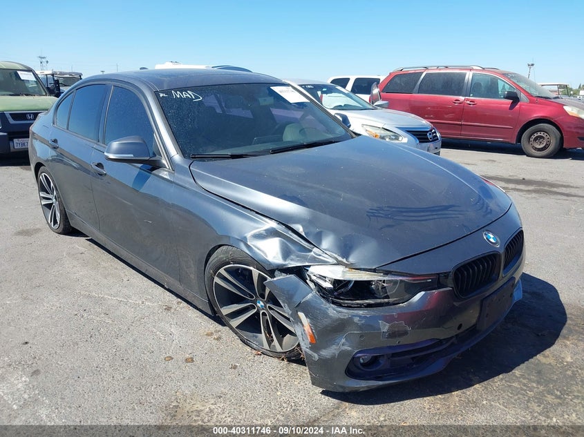 2018 BMW 330i VIN WBA8D9G54JNU67582 IAAI salvage auction — RIGHT FRONT, Salvage (California), sold $3,525 on 2026-08-12 (photo 6)