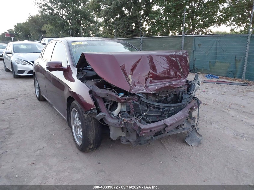 2015 Honda Accord VIN 1HGCR2F83FA122660 IAAI salvage auction — FRONT END, Salvage Title, sold $1,250 on 2026-07-20 (photo 1)