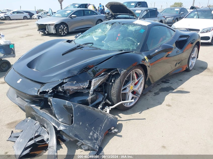 2021 Ferrari F8 Tributo VIN ZFF92LLA0M0264687 COPART salvage auction — Front End, Other (California), sold $139,500 on 2024-11-20 (photo 2)