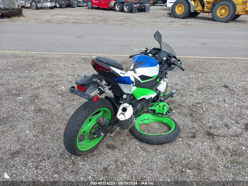 2024 Kawasaki Ex500 VIN ML5EXGJ10RDA08829 IAAI salvage auction — FRONT END, Other, sold $150 on 2026-07-14 (photo 4)