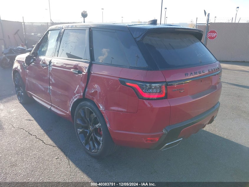 2020 Land rover Range rover sport VIN SALWS2RU0LA708214 COPART salvage auction — Left Side, Other (California), sold $17,250 on 2024-12-06 (photo 3)