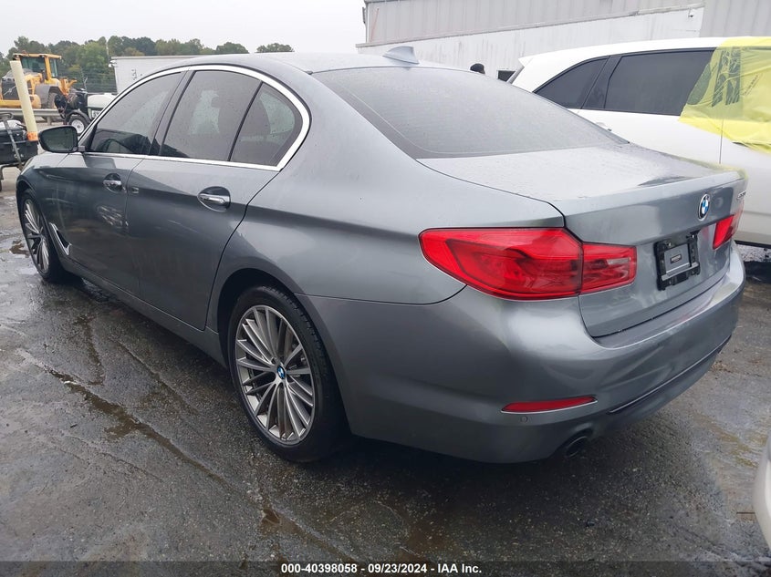 2018 BMW 530I VIN WBAJA5C58JWA36734 COPART salvage auction — Unknown, Clear (North Carolina), sold $7,150 on 2025-02-20 (photo 3)