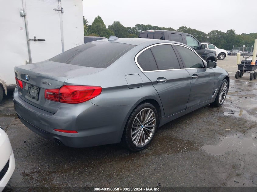 2018 BMW 530I VIN WBAJA5C58JWA36734 COPART salvage auction — Unknown, Clear (North Carolina), sold $7,150 on 2025-02-20 (photo 4)