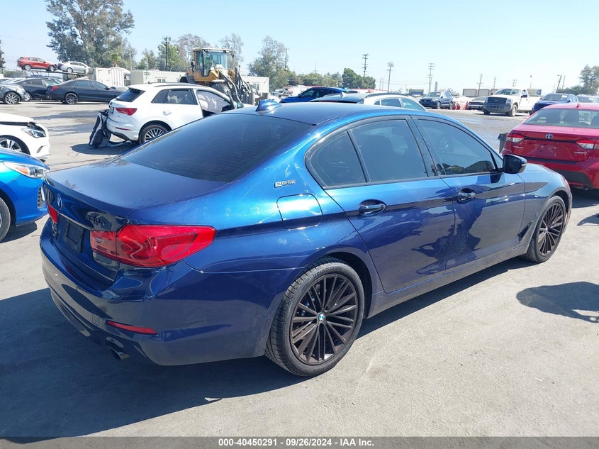 2018 BMW 530E VIN WBAJA9C5XJB249485 COPART salvage auction — Front End, Salvage (California), sold $11,750 on 2024-12-18 (photo 4)
