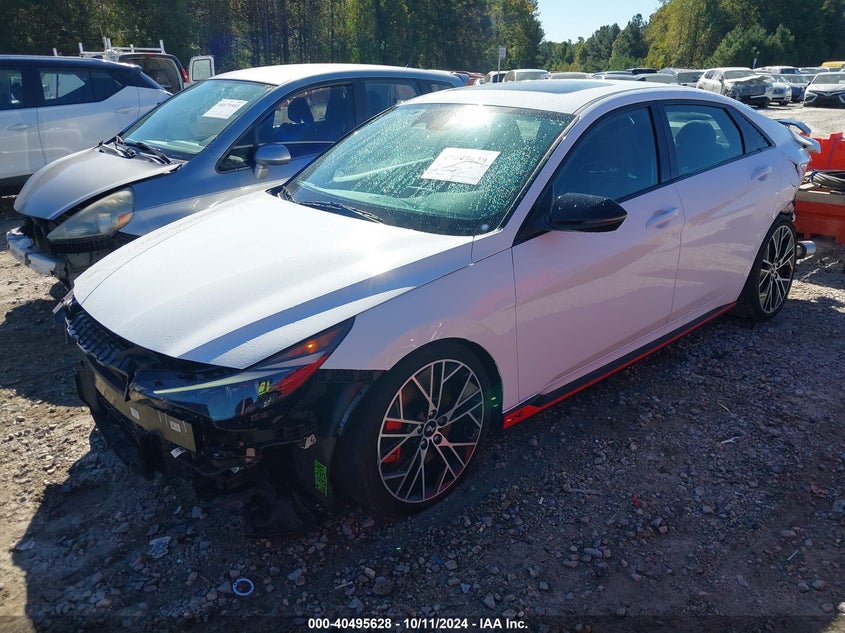 2023 Hyundai Elantra n VIN KMHLW4AK6PU012705 IAAI salvage auction — LEFT REAR, Salvage Title, sold $7,050 on 2026-09-02 (photo 2)