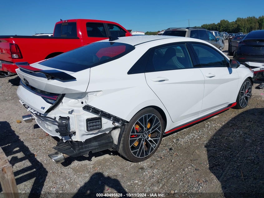 2023 Hyundai Elantra n VIN KMHLW4AK6PU012705 IAAI salvage auction — LEFT REAR, Salvage Title, sold $7,050 on 2026-09-02 (photo 4)