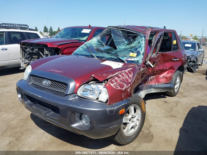 2002 Hyundai Santa fe VIN KM8SC13DX2U177456 IAAI salvage auction — LEFT & RIGHT, Non-Repairable (California), sold $300 on 2026-07-07 (photo 2)