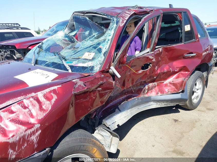 2002 Hyundai Santa fe VIN KM8SC13DX2U177456 IAAI salvage auction — LEFT & RIGHT, Non-Repairable (California), sold $300 on 2026-07-07 (photo 6)