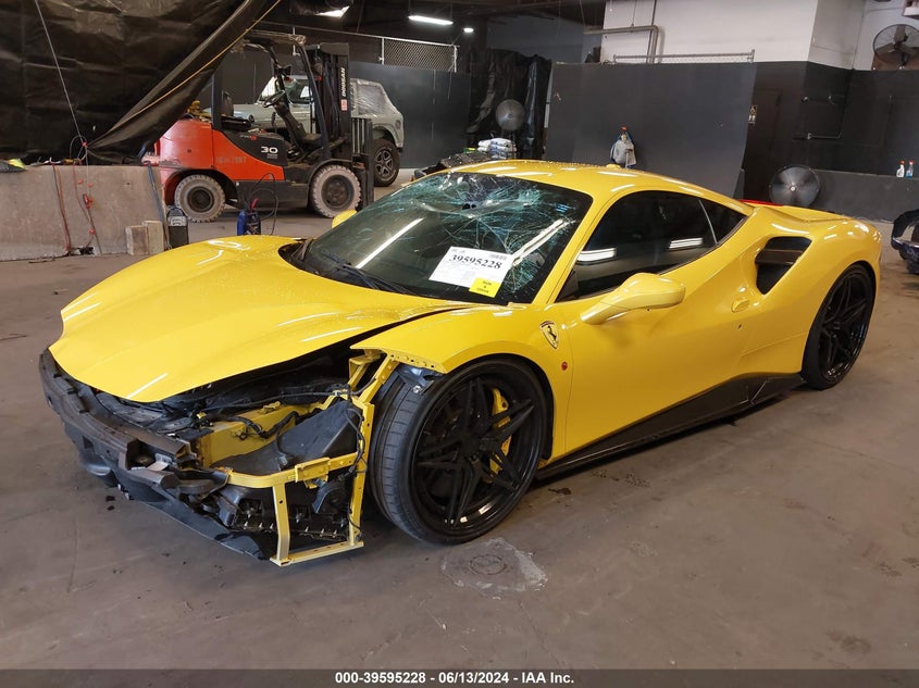 2017 Ferrari 488 gtb VIN ZFF79ALA1H0224115 COPART salvage auction — Front End, Salvage (New York), sold $106,500 on 2025-03-11 (photo 2)