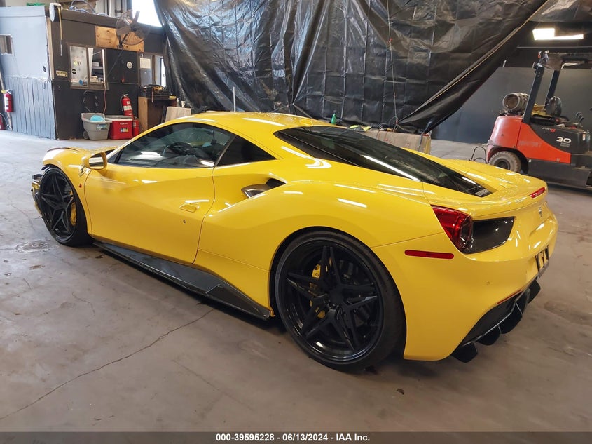 2017 Ferrari 488 gtb VIN ZFF79ALA1H0224115 COPART salvage auction — Front End, Salvage (New York), sold $106,500 on 2025-03-11 (photo 3)