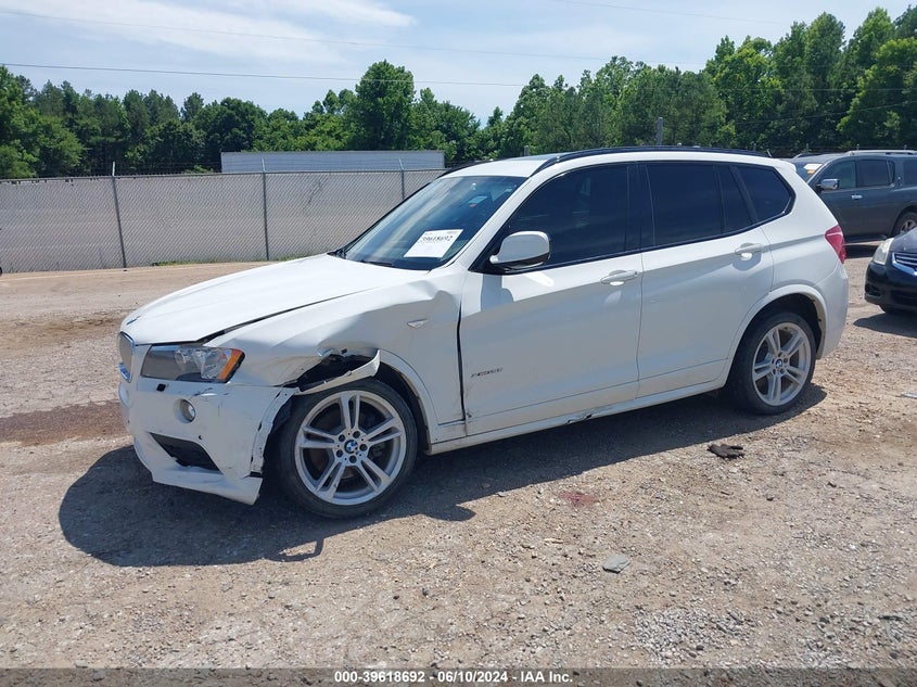 2014 BMW X3 VIN 5UXWX9C57E0D09880 IAAI salvage auction — LEFT FRONT, Salvage (Mississippi), sold $2,250 on 2026-07-25 (photo 2)