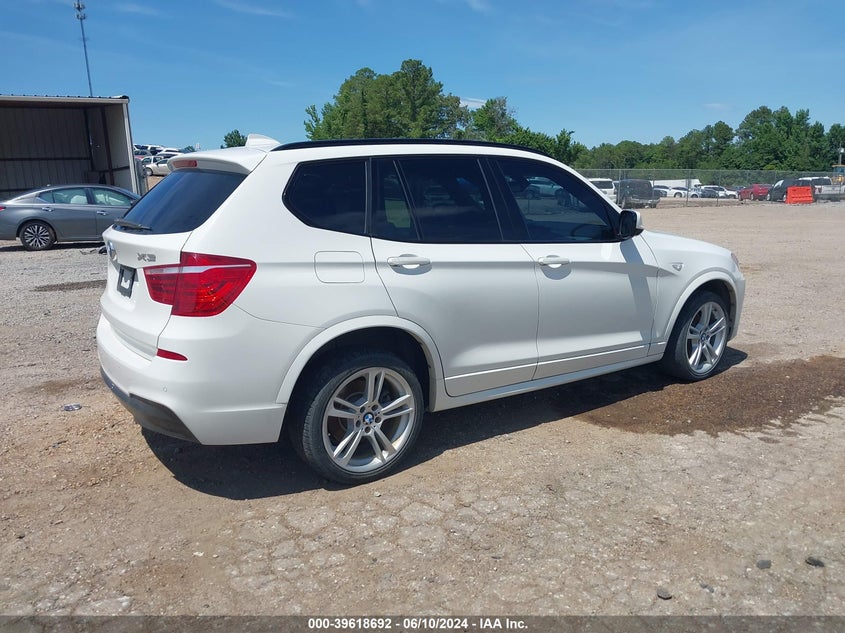 2014 BMW X3 VIN 5UXWX9C57E0D09880 IAAI salvage auction — LEFT FRONT, Salvage (Mississippi), sold $2,250 on 2026-07-25 (photo 4)
