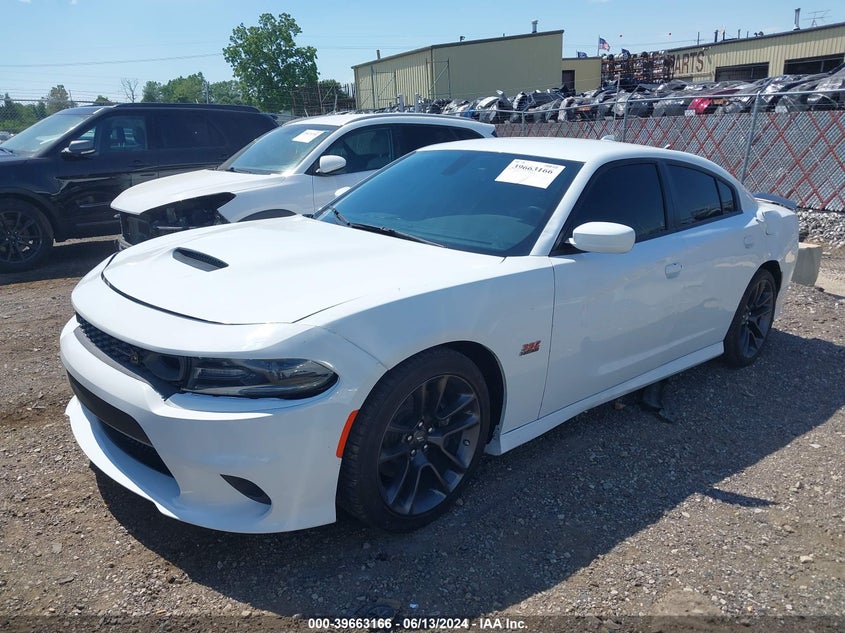 2022 Dodge Charger VIN 2C3CDXGJ8NH161731 COPART salvage auction — Frame, Other (Michigan), sold $7,875 on 2024-06-27 (photo 2)