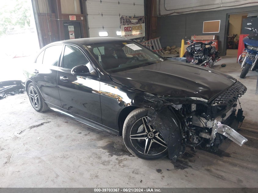 2024 MERCEDES-BENZ C 300 VIN W1KAF4HB6RR185489 — COPART salvage auction photo