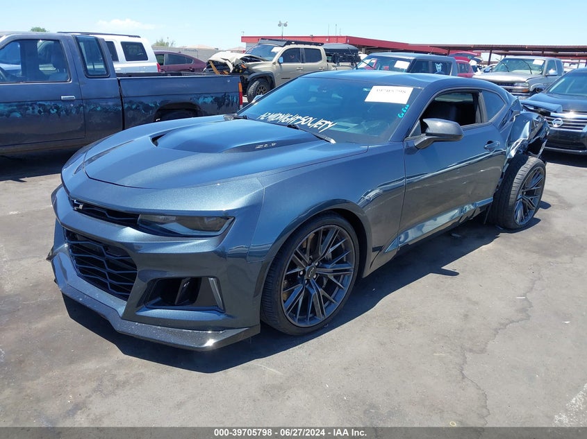 2020 Chevrolet Camaro VIN 1G1FK1R67L0135474 COPART salvage auction — Left Rear, Salvage (Arizona), sold $20,750 on 2024-08-13 (photo 2)