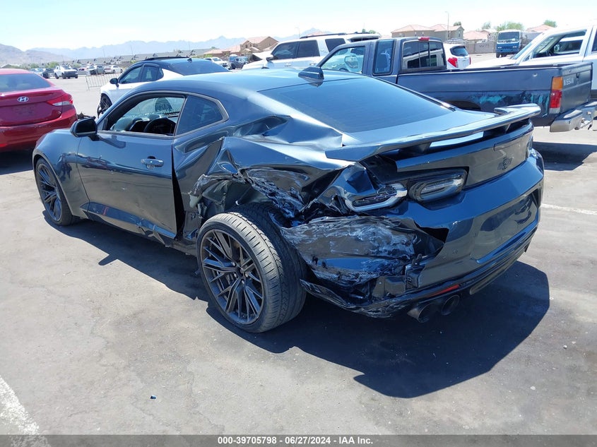 2020 Chevrolet Camaro VIN 1G1FK1R67L0135474 COPART salvage auction — Left Rear, Salvage (Arizona), sold $20,750 on 2024-08-13 (photo 3)