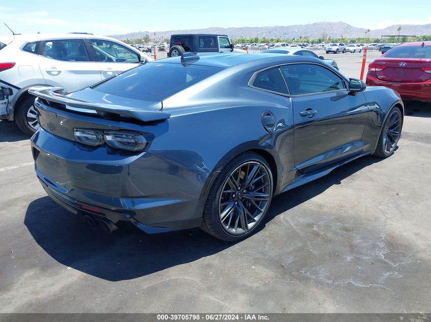 2020 Chevrolet Camaro VIN 1G1FK1R67L0135474 COPART salvage auction — Left Rear, Salvage (Arizona), sold $20,750 on 2024-08-13 (photo 4)