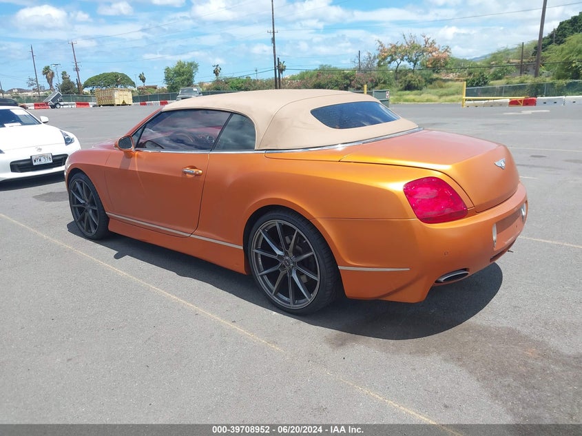 2007 Bentley Continental VIN SCBDR33W27C047759 COPART salvage auction — Flood, Other (Hawaii), sold $9,025 on 2024-07-30 (photo 3)