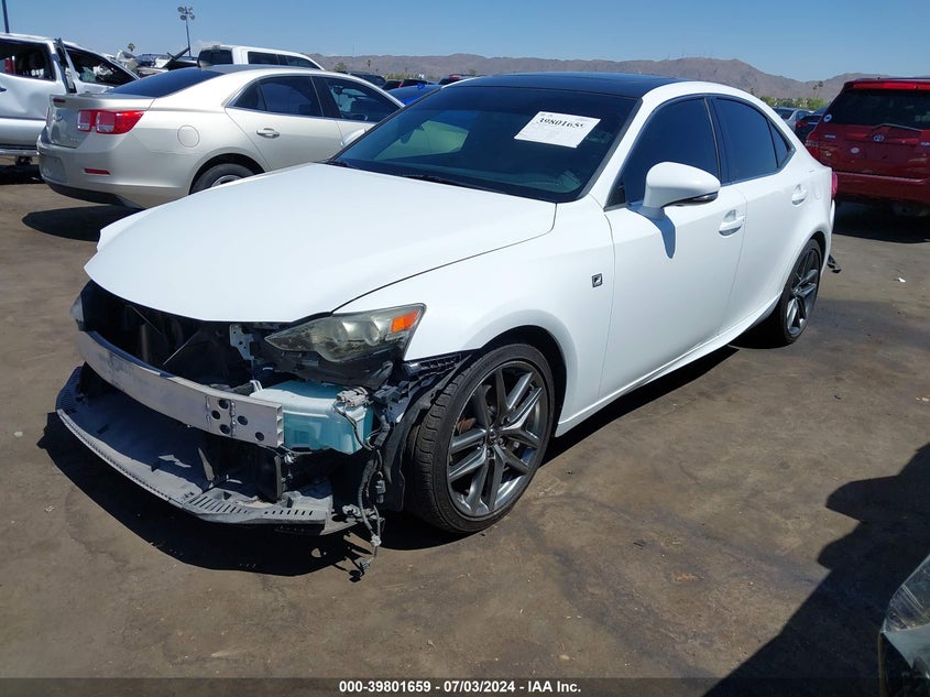2014 Lexus Is VIN JTHBF1D28E5013578 COPART salvage auction — Right Front, Salvage (Arizona), sold $7,025 on 2024-07-30 (photo 2)