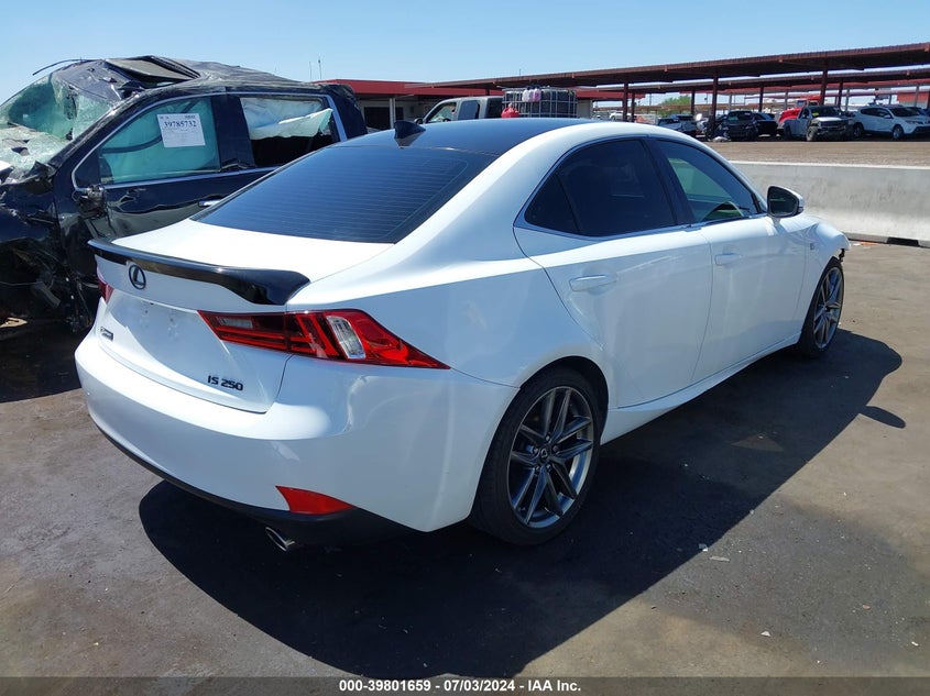 2014 Lexus Is VIN JTHBF1D28E5013578 COPART salvage auction — Right Front, Salvage (Arizona), sold $7,025 on 2024-07-30 (photo 4)