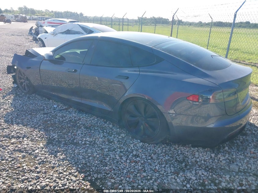 2021 Tesla Model s VIN 5YJSA1E57MF430387 IAAI salvage auction — FRONT END, Rebuildable (Florida), sold $11,500 on 2026-09-17 (photo 3)