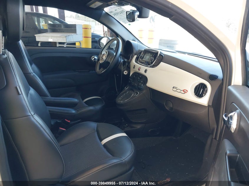 2016 Fiat 500 VIN 3C3CFFGE1GT229286 COPART salvage auction — Front & Rear, Bill of Sale (Washington), sold $1,500 on 2024-08-07 (photo 5)