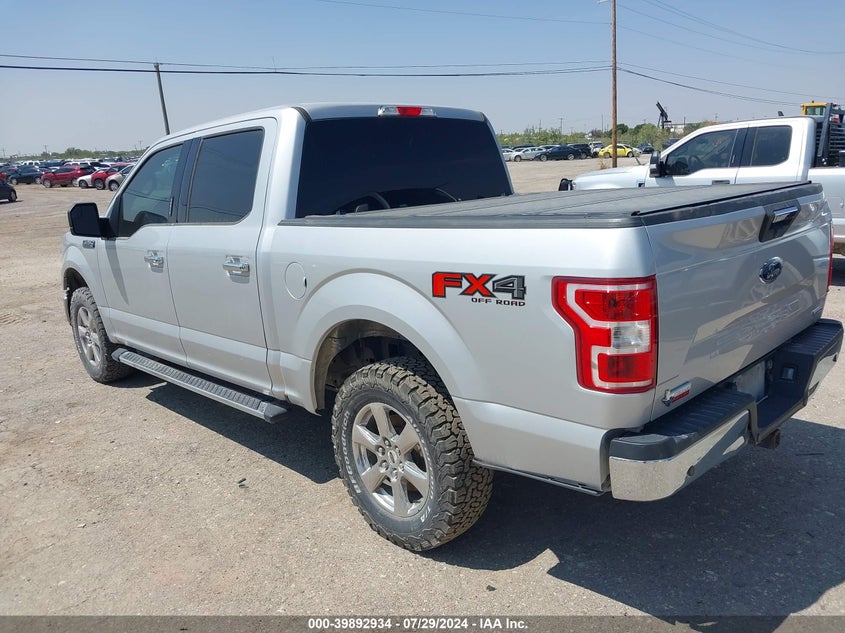 2018 Ford F-150 VIN 1FTEW1EG6JKC22936 COPART salvage auction — Front End, Clear (Texas), sold $10,375 on 2024-08-08 (photo 3)