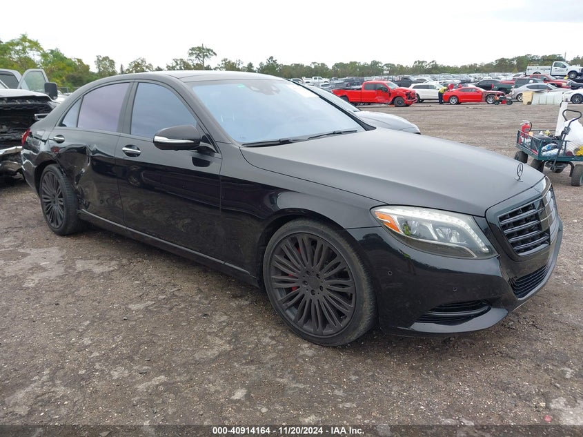 2017 Mercedes-benz S-klasse VIN WDDUG8FB8HA313443 COPART salvage auction — Right Side, Clear (Florida), sold $17,000 on 2025-01-09 (photo 1)