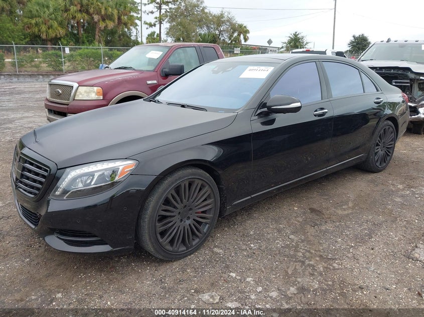 2017 Mercedes-benz S-klasse VIN WDDUG8FB8HA313443 COPART salvage auction — Right Side, Clear (Florida), sold $17,000 on 2025-01-09 (photo 2)