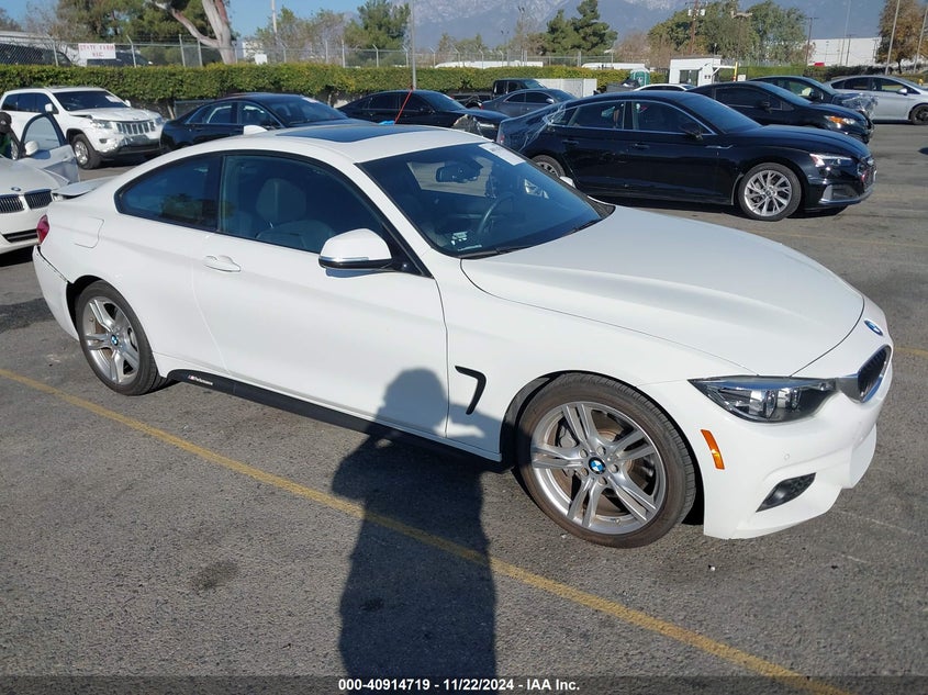 2019 BMW 430I VIN WBA4W3C58KAF91944 — COPART salvage auction photo