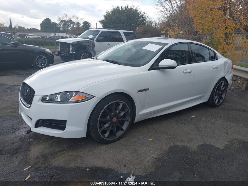 2015 Jaguar Xf VIN SAJWJ0FF2F8U64583 COPART salvage auction — Left Rear, Salvage (North Carolina), sold $3,200 on 2025-01-16 (photo 2)