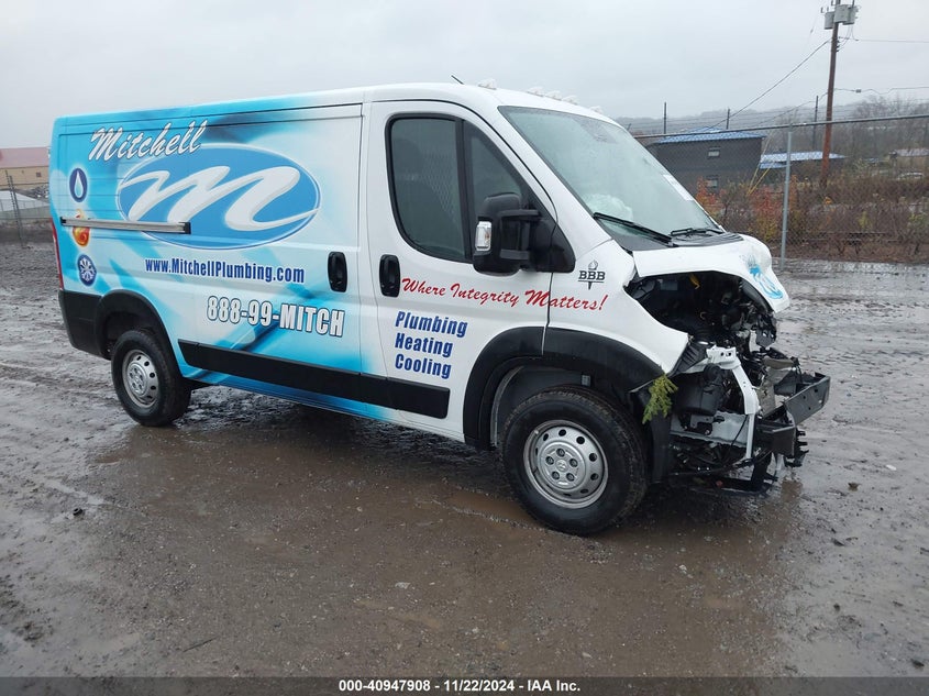 2023 RAM PROMASTER 1500 VIN 3C6LRVAG7PE569304 — COPART salvage auction photo