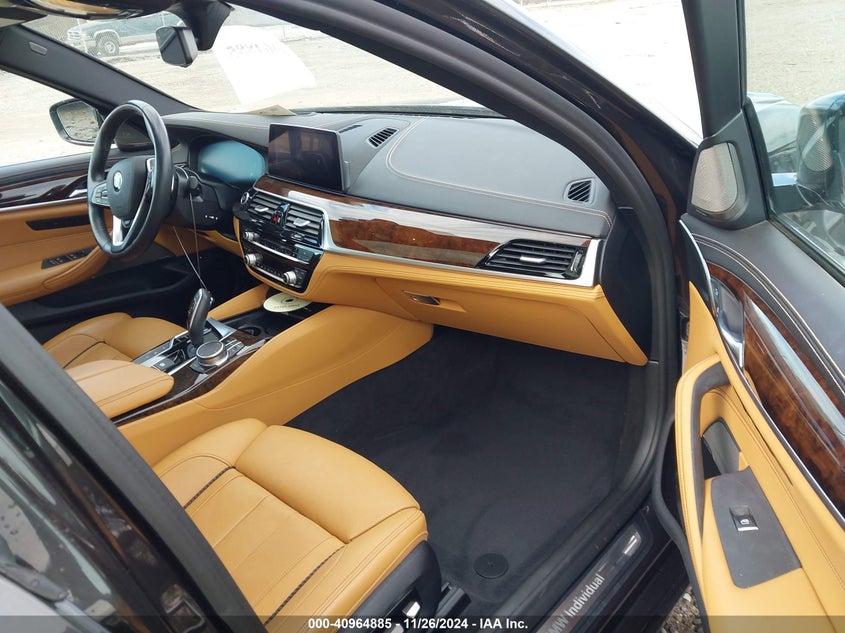 2019 BMW 530E VIN WBAJB1C52KB376778 COPART salvage auction — Right Front, Salvage (North Carolina), sold $15,600 on 2025-01-17 (photo 5)